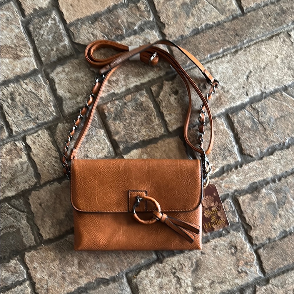 NWT Sam & Hadley Faux Leather Crossbody Bag